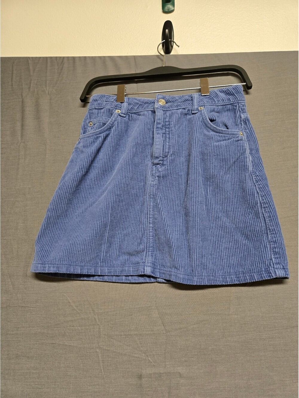 Topshop blue corduroy skirt Women 4